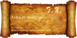 Tokaji Noémi névjegykártya